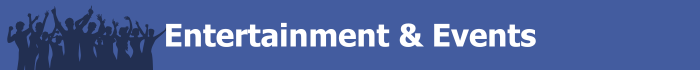 Entertainment and Events banner