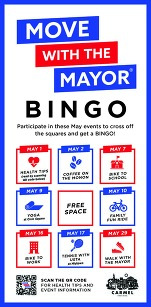 Move with the Mayor Bingo