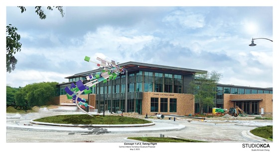 "Taking Flight" sculpture rendering