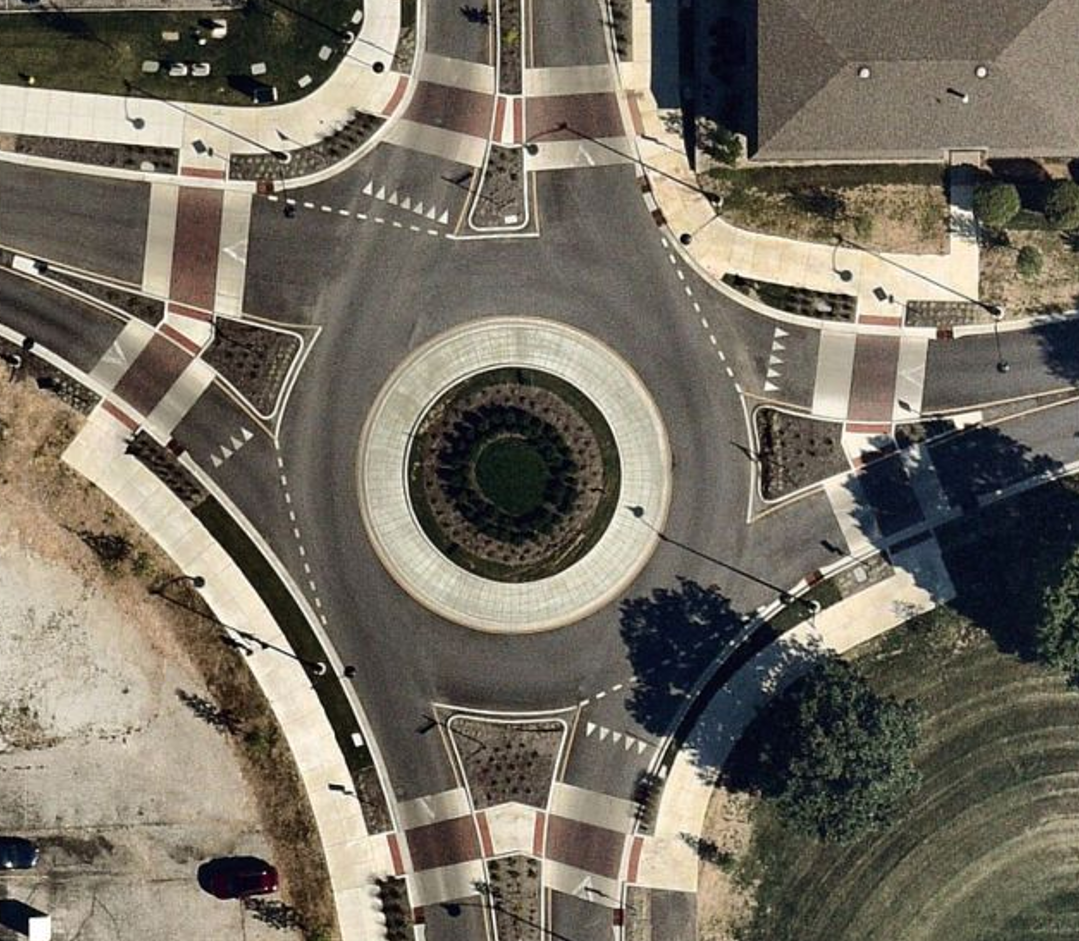 Towne Road roundabout