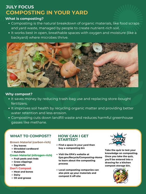 July Sustainability graphic