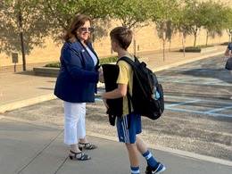 Mayor first day of school
