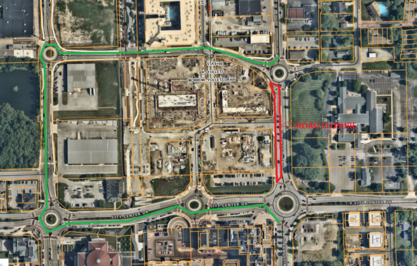 Southbound Range Line Road closure
