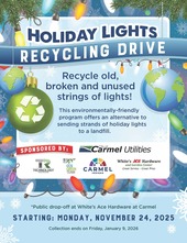 Holiday Lights Recycling Drive