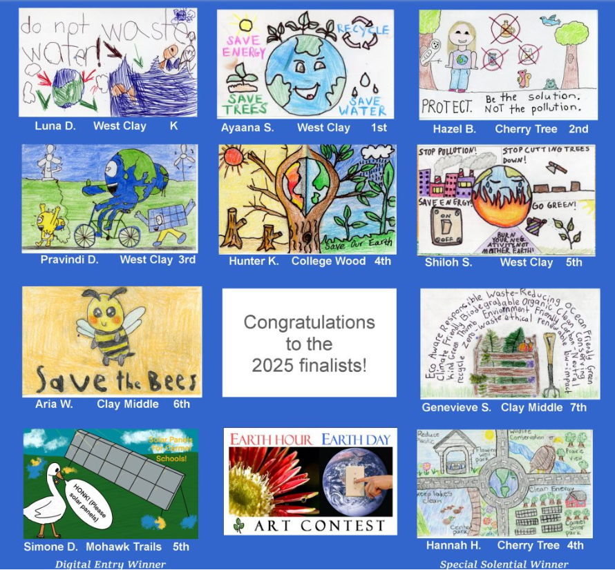 Earth Day Art Contest 2025 winners