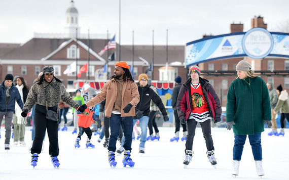 Photo of skaters on the Ice at Carter Green