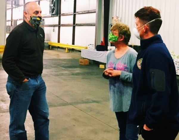 Plant Manager & Lyndia Geyman give tour of operations