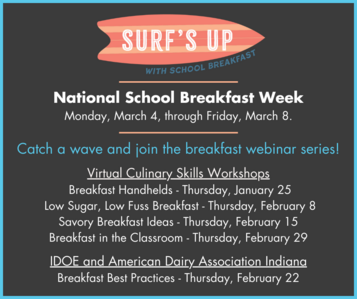 National School Breakfast Week Webinars