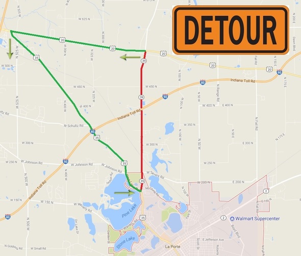 SR 39 Detour