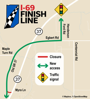 Myra Lane closure at SR 37