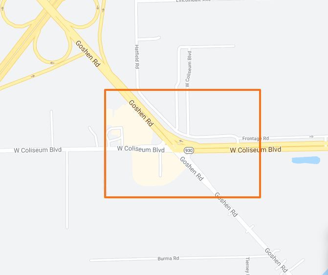 Intersection improvements to begin at S.R. 930/Coliseum Blvd. and