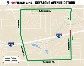 Keystone Detour Map