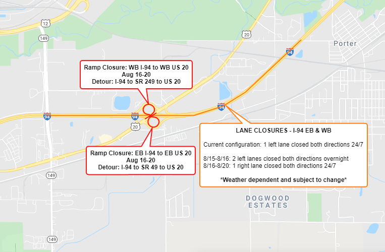 Travel Midwest Construction Announcements