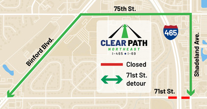71st Street closure and detour