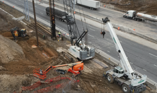 Mooresville Bypass bridgework