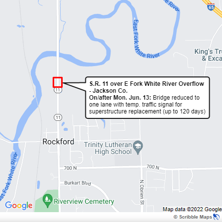 SR 11 E Fork White River Overflow - Jackson Co.