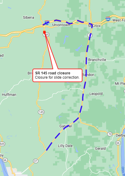 SR 145 slide correction