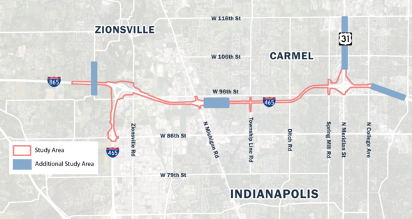 I-465 Map