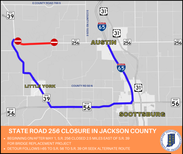 State Road 256 to close May 1 for bridge replacement project in Jackson ...