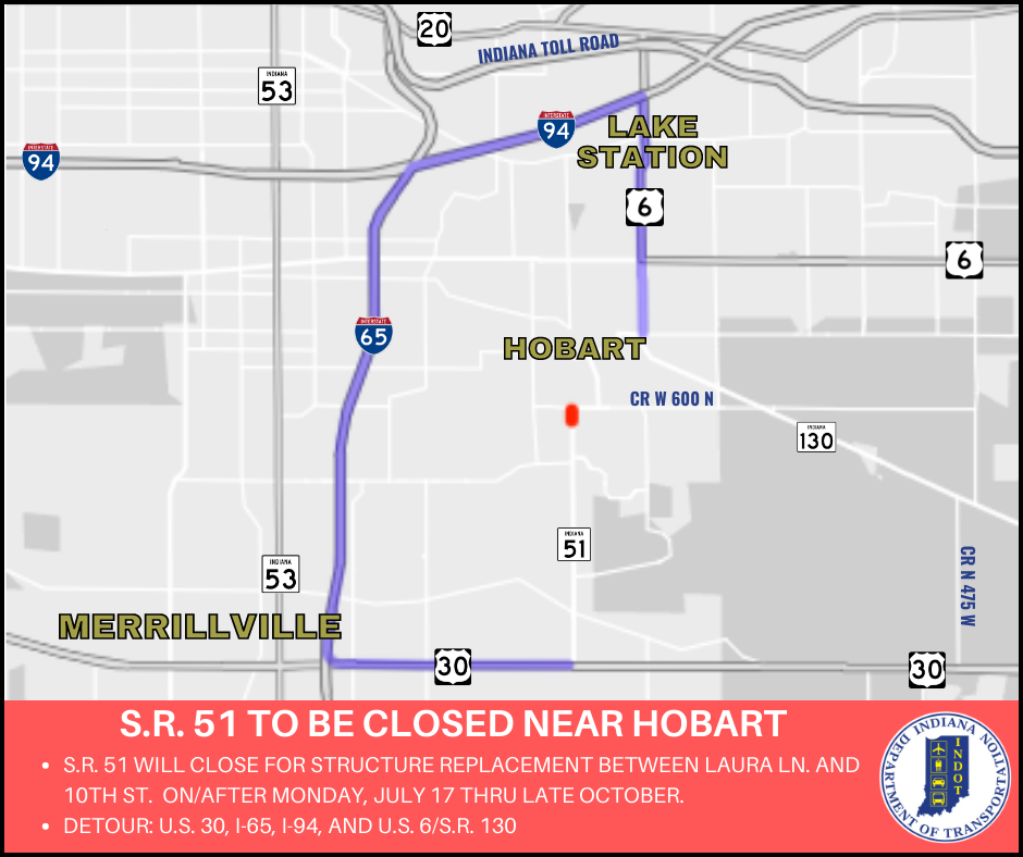 s.r. 51 TO BE CLOSED NEAR HOBART