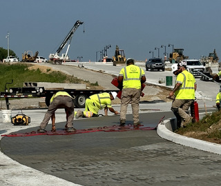 Smith Valley Road roundabout apron