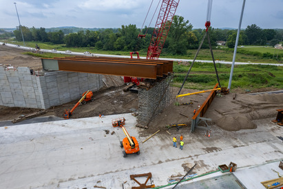 I-465 Steel girders