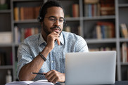 man on laptop
