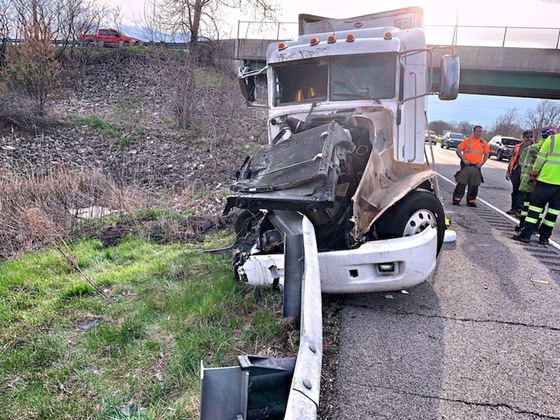 Two Semi Crash On Indiana Toll Road