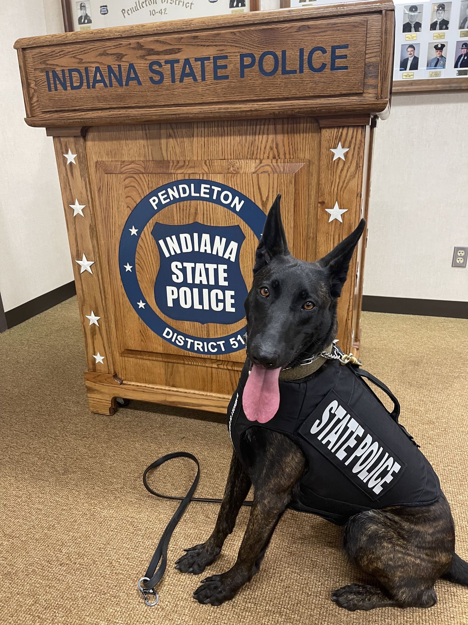 Indiana State Police Departments K9 Mika Received Donation Of Body Armor