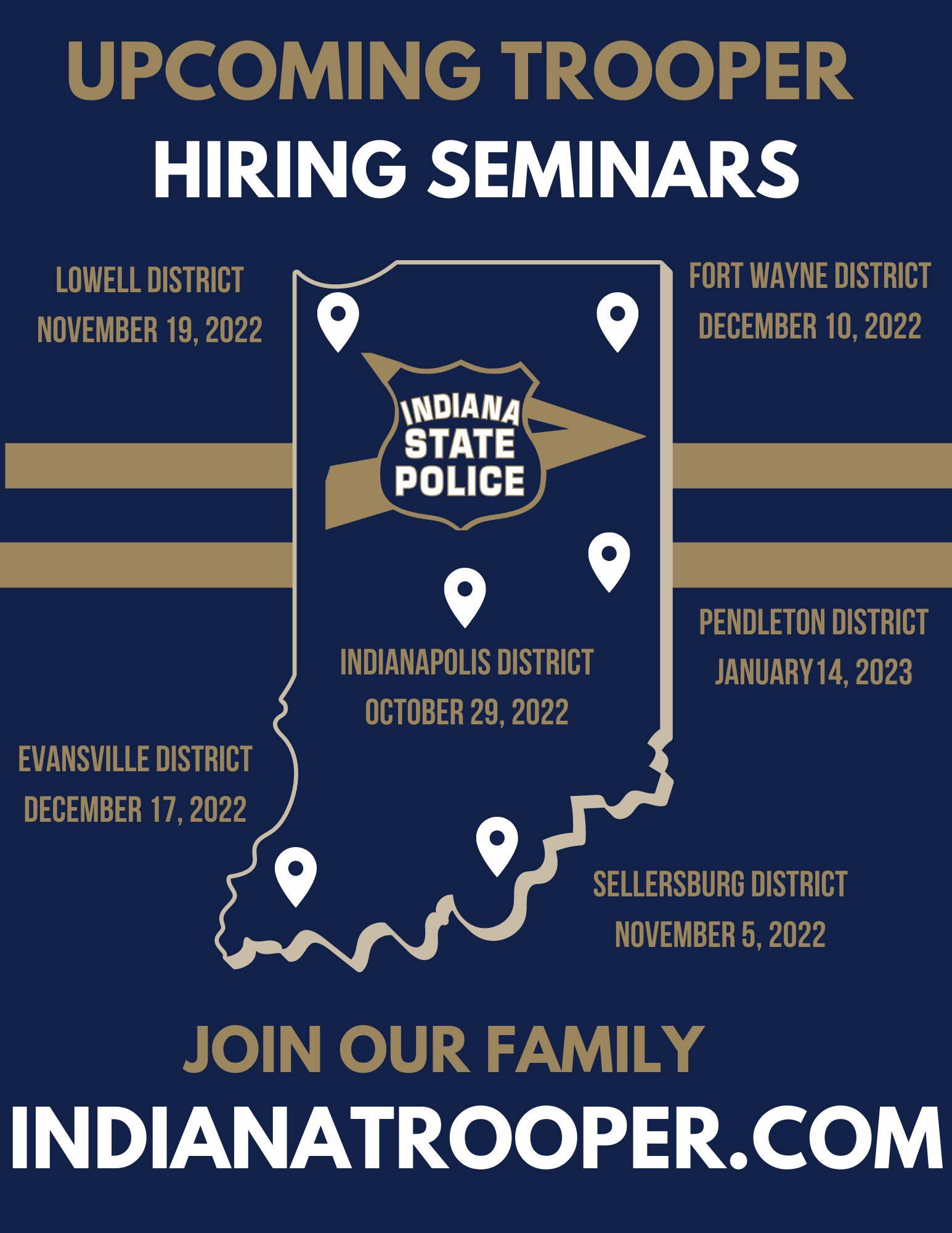 Indiana State Police Sellersburg Hosting Hiring Seminar Saturday