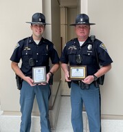 BLOOMINGTON DISTRICT TROOPERS RECEIVE AWARDS