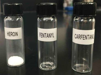 heroin, fentanyl, carfentanil comparison