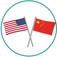 US China Flag 
