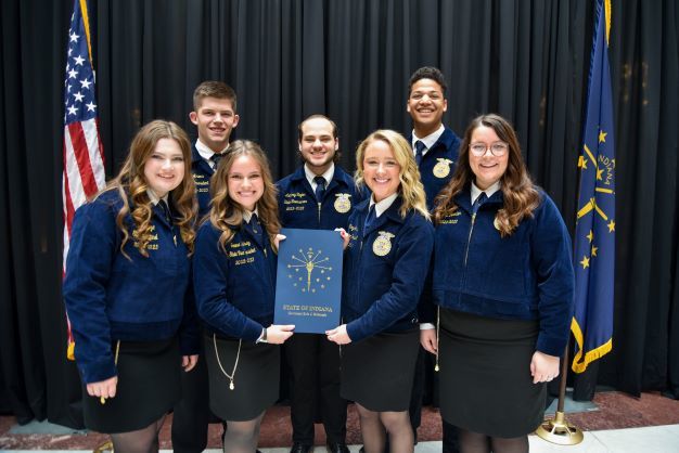 2022-2023 Indiana FFA Officers 