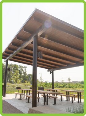 Pennisula Shelter at Cason Family Park