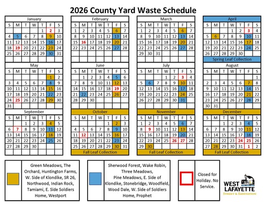 County Yard Waste Schedule