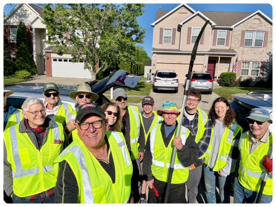 A group of Tree Friend volunteers at a neighborhood pruning session