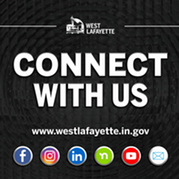 City communications graphic saying "Connect with Us"