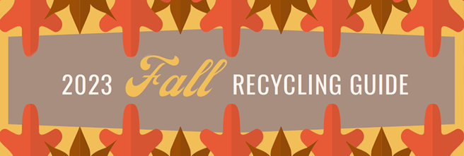 Image of Fall Recycling Guide graphic