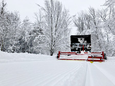 Image of snow plow for cross country skiing