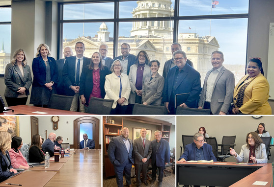 Image collage of the Board and staff's visit to the Capitol