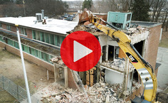 Image link of video for building demolition
