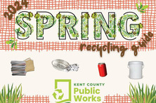 Image saying spring recycling guide
