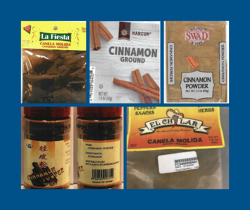 Five brands of lead tainted cinnamon