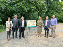 Image of Hillary Scholten with Kent County Parks and Administration staff