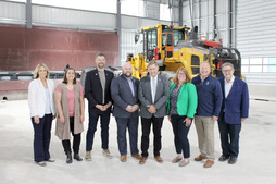 Image of Board Members and the County Administrator at the new transfer station