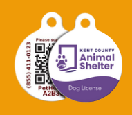 Image of a dog license