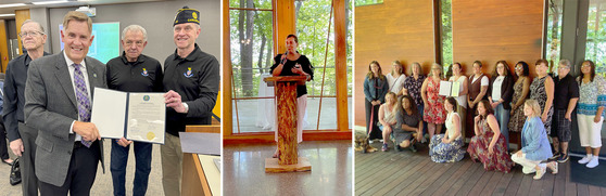 Images of the Memorial Day and Female Vets Event Proclamations