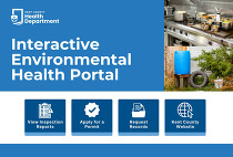 Image of website for Health Department's Enhanced Online Portal