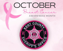 Image of the Kent County Sheriff's Office Breast Cancer Awareness Patches